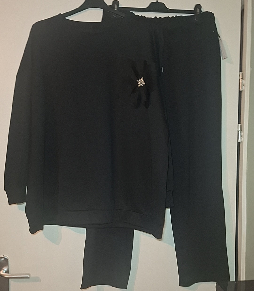 Plussize 2 piece set with flower